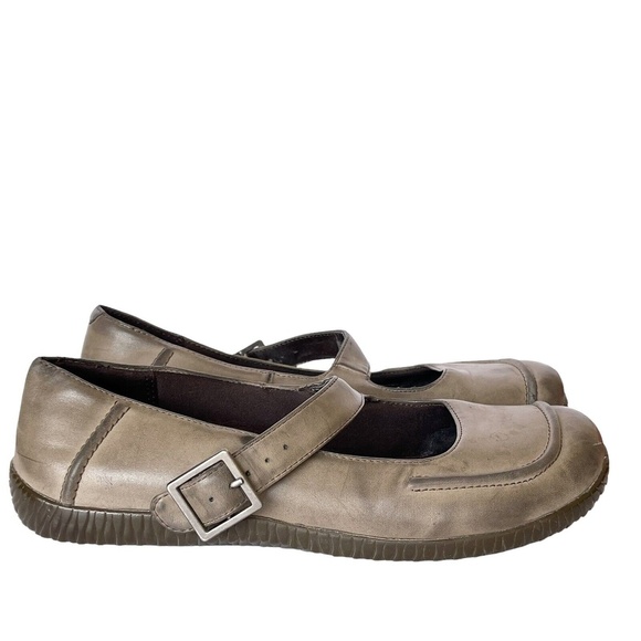 ORTHAHEEL Mary Jane Shoes Sandals Women’s Size 7 ELISA Taupe Leather - Picture 3 of 6